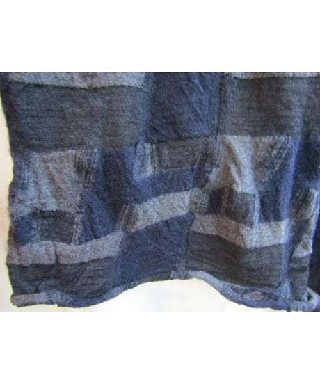Y's yohji yamamoto パッチワーク縮絨デザインニット YL-T03-149