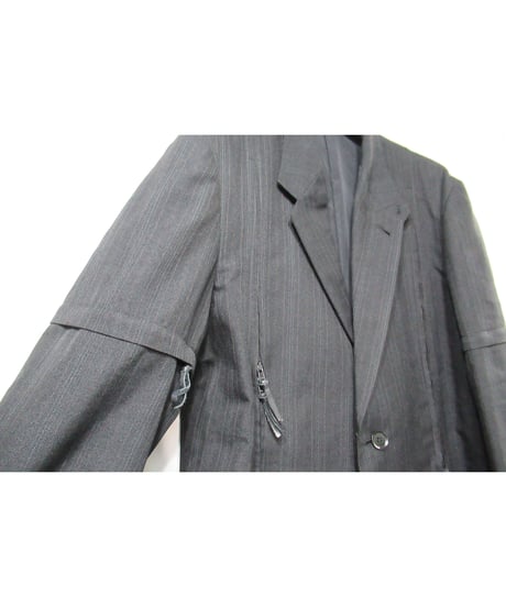99ss yohji yamamoto pour homme vintage ストライプ ファスナーデザインセットアップ（HC-J51-901）