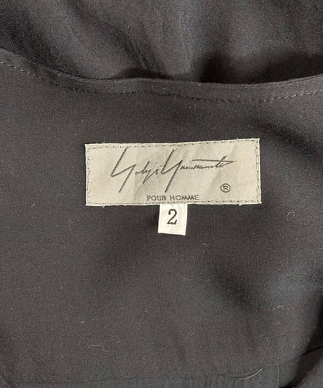 2020SS yohji yamamoto pour homme レ－ヨンブラウス（HN-B12-201）