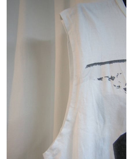 10ss yohji yamamoto pour homme プリントノースリーブTシャツ② HJ-T84-068