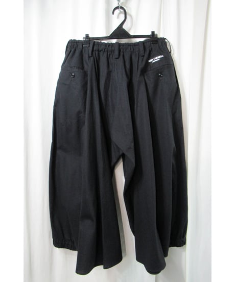 19aw yohji yamamoto pour homme  刺繍デザイン コットン カラスパンツ（HC-P04-003）