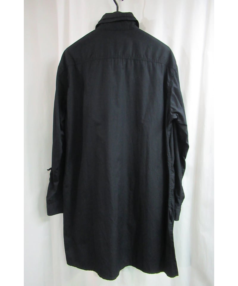⭐︎yohji yamamoto ブラック ドット柄 デザインワンピース ロング丈 THE SHOP YOHJI YAMAMOTO