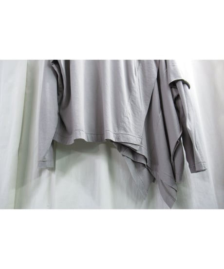 Y’s yohji yamamoto アシメトリーデザイン 長袖カットソー グレー（YL-T09-569）