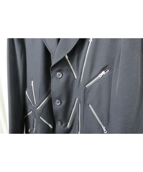 19ss yohji yamamoto pour homme デザインファスナー ジャケット（HH-J31-100）