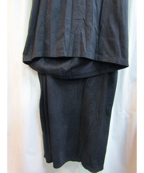Y's yohji yamamoto レイヤード2wayデザインロングワンピース YZ-D57-080