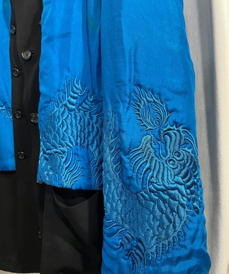 1992SS yohji yamamoto pour homme リバーシブルシルク刺繡ブルゾン（HO-Y14-836）