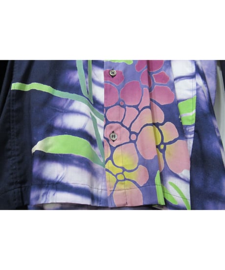 激レア 95ss yohji yamamoto pour homme vintage プリントデザインブラウス（HB-B07-826）