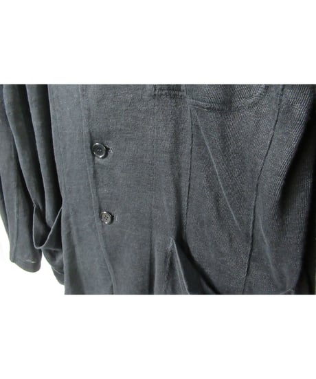 10ss yohji yamamoto pour homme 麻 スタンドカラージャケット（HJ-J60-352）