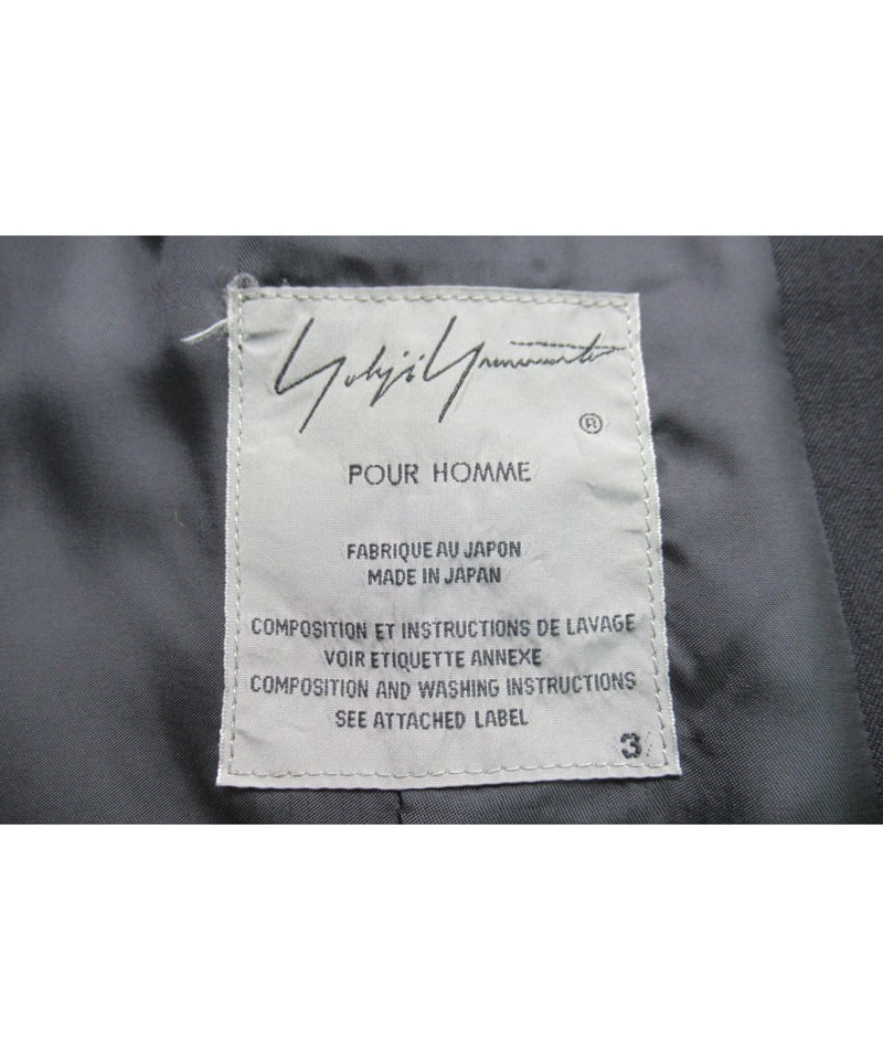 2019AW yohji yamamoto pour homme アシメトリーデザインジャケッ
