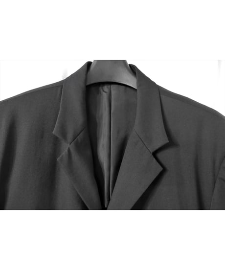 04ss yohji yamamoto pour homme 三つ釦 シンプルロングジャケット HZ-J26-100