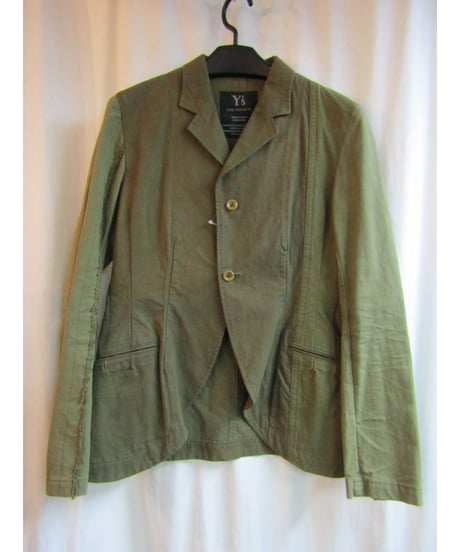 Y's yohji yamamoto  カーキ 素材切替デザインジャケット YJ-J29-045