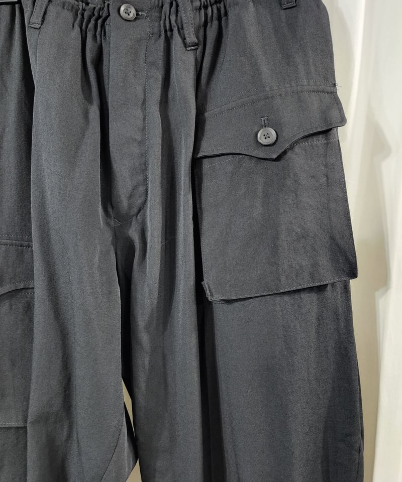 19aw yohji yamamoto pour homme 黒デザインミリタリーパンツ (H 19aw yohji yamamoto pour homme 黒デザインミリタリーパンツ (H