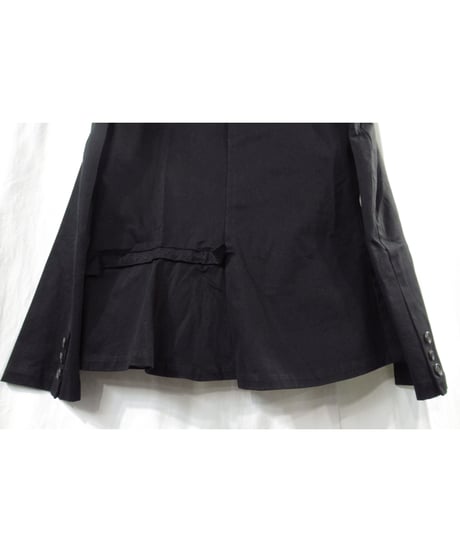 03ss yohji yamamoto femme 切りっぱなし ステッチデザイン コットンジャケット（FQ-J13-045）