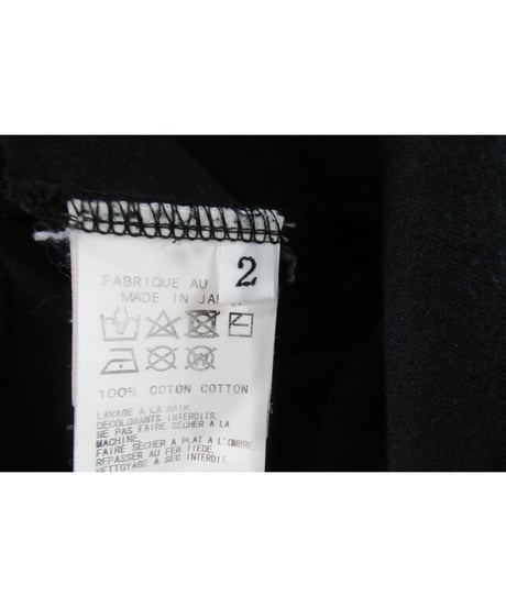 17ss BLACK and BLACK yohji yamamoto +noir  バックプリントデザインカットソー ND-T60-074