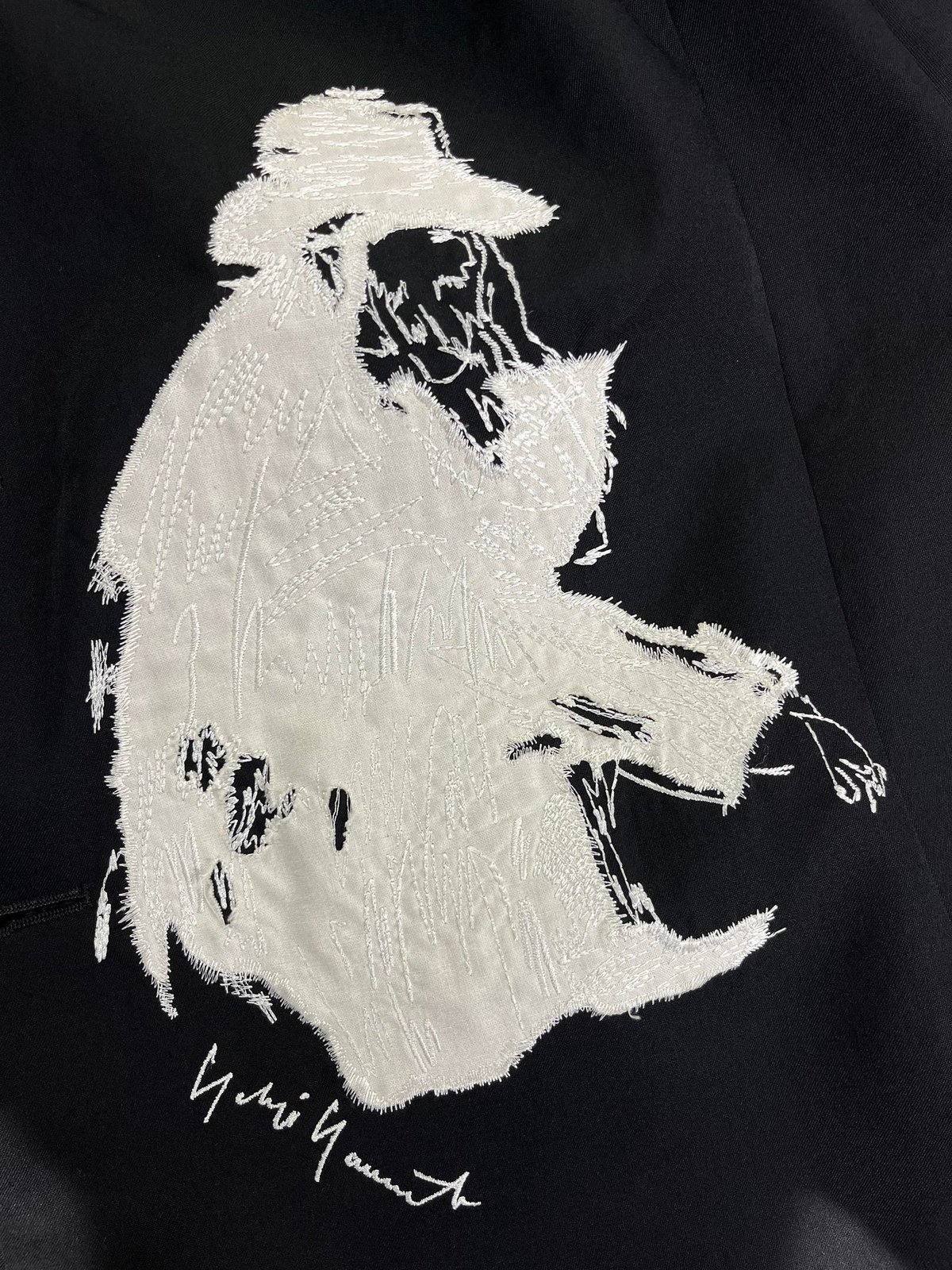 2020SS yohji yamamoto pour homme ノーカラー刺繡ジャケット（H