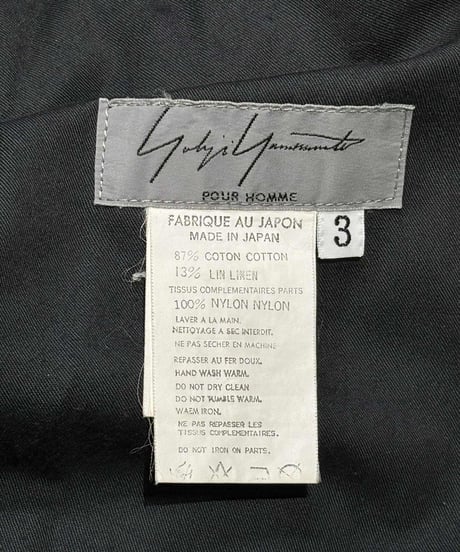 2000ss yohji yamamoto pour homme パンツ（HB-P69-063）