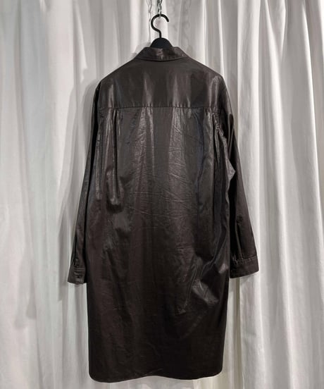 2022AW yohji yamamoto pour homme サテンカレンダーピンタックブラウス（HE-B40-036）