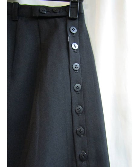 Y's yohji yamamoto ボタンデザインAラインスカート YL-S56-100