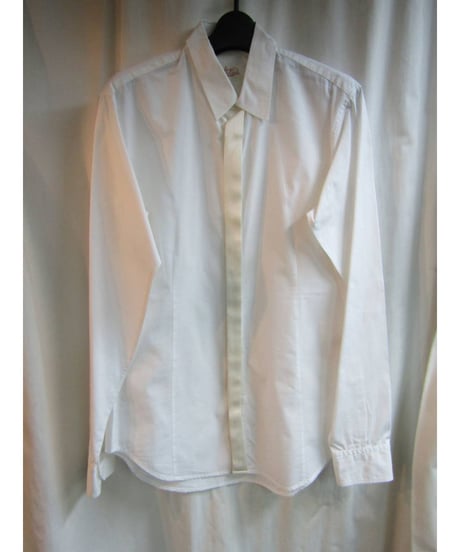 yohji yamamoto COSTUME D’ HOMME フライフロント 素材切替ブラウス HJ-B92-046