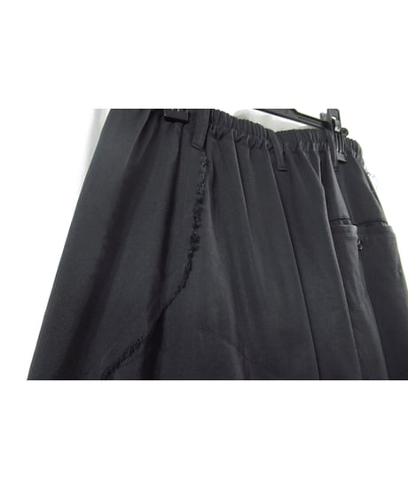 15aw yohji yamamoto pour homme 切りっぱなし 裾レイヤードデザイン サルエルパンツ（HY-P1）