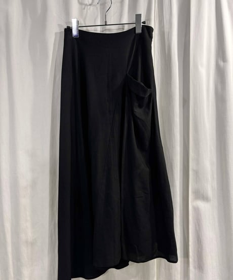 Y's ロングフレアスカート 黒 Y.F-S08-100 CATEGORY skirt | LA GRANDE LUE