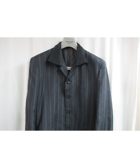 レア 80’s COMME des GARCONS HOMME PLUS プリーツ襟デザインセットアップ PJ-11067M
