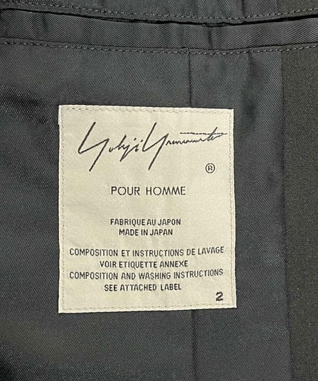 2020AW yohji yamamoto pour homme 3釦 アンバランスジャケット（HR-J28-100 ）