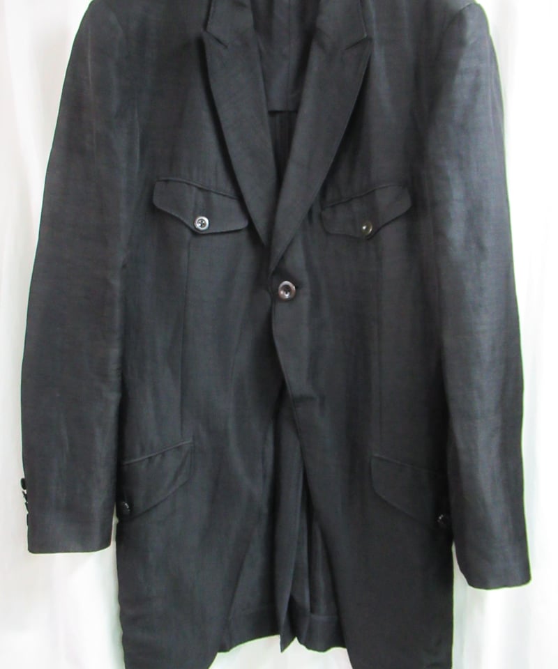 02aw yohji yamamoto pour homme 変形燕尾デザインジャケット HM