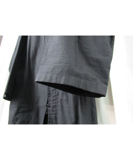 Y's BANG ON! yohji yamamoto ダブルファスナー スタンドカラーデザイン ロングブラウス（YA-B55-047）