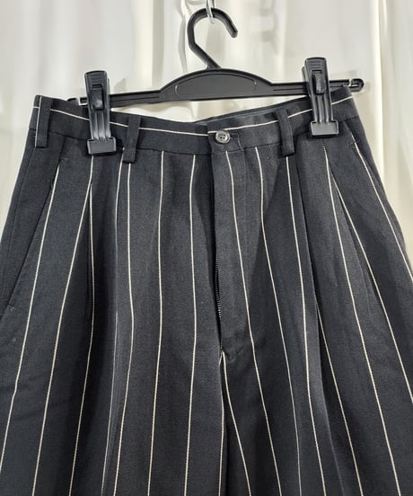 93AW  yohji yamamoto femme ストライプワイドパンツ (FP-P01-131)