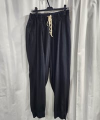2022ss yohji yamamoto pour homme 黒 デザインパンツ (HD-P45-500)