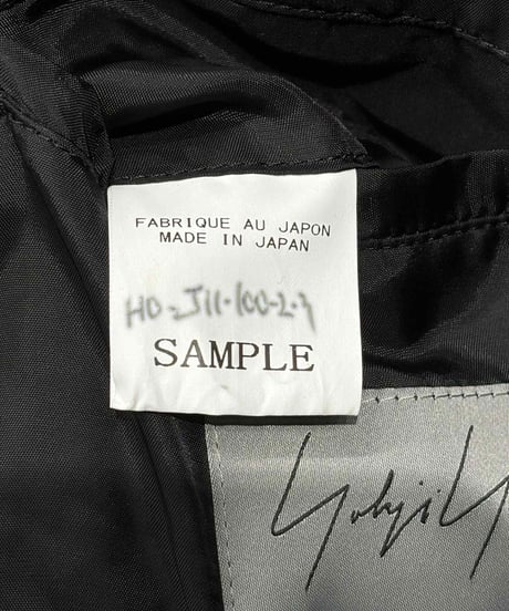 2024AW yohji yamamoto pour homme SAMPLE N3B ジャケット（HO-J11-100）