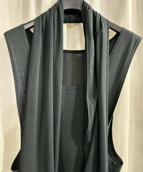 yohji yamamoto femme 変形ノースリーブワンピース（FD-T34-076）