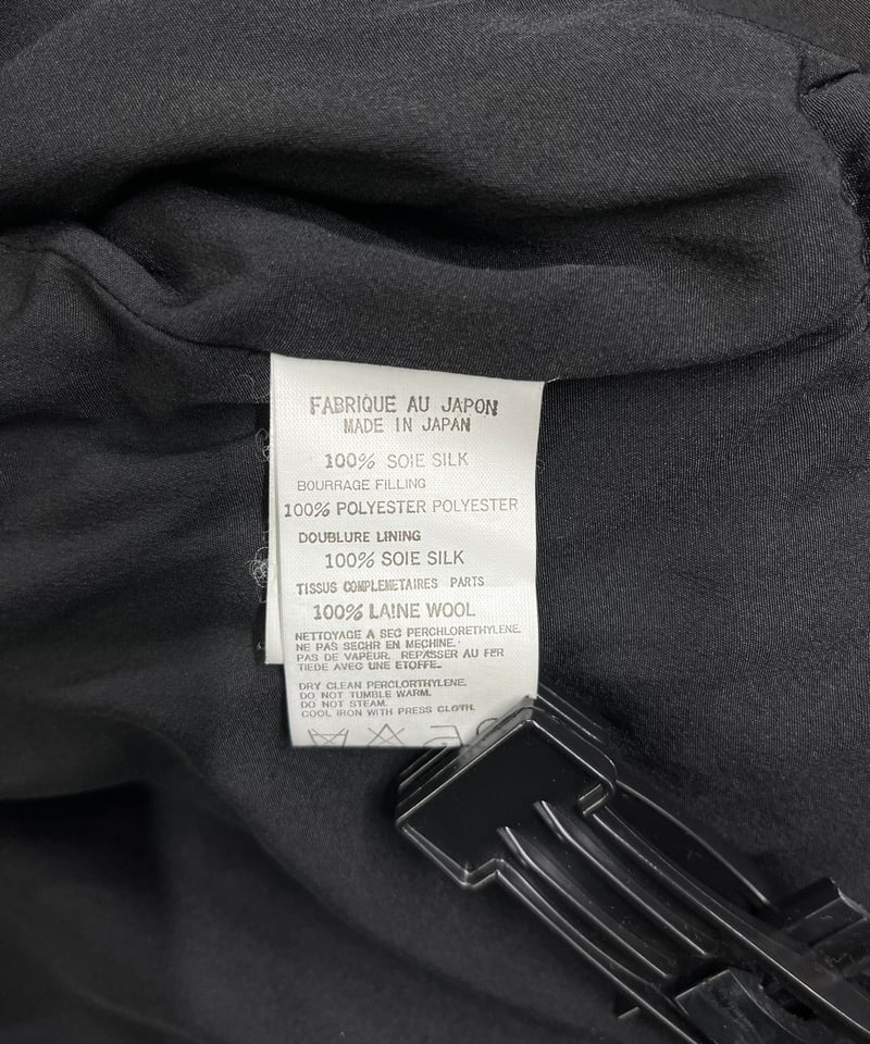 2002AW yohji yamamoto femme シルク ライダースジャケット(FM-J 2002AW yohji yamamoto femme シルク ライダースジャケット(FM-J