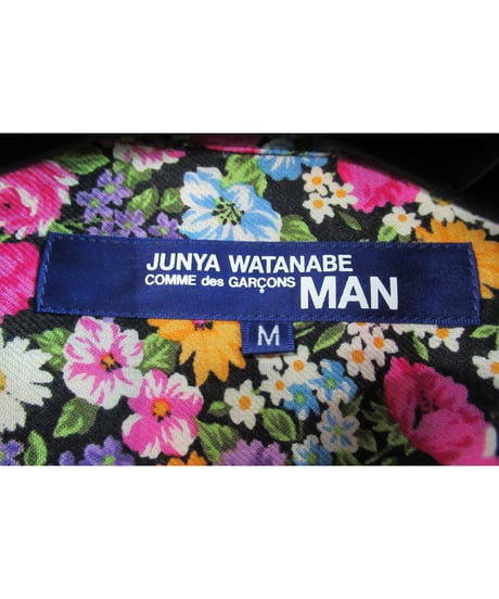 AD2002 JUNYA WATANABE COMME des GARCONS MAN 花柄プリントデザインブラウス WG-B033