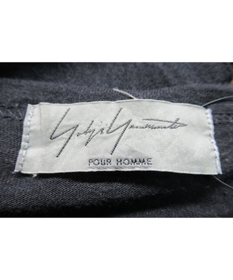 14aw yohji yamamoto pour homme 点字ロゴプリント カットソー（HF-T23-079）