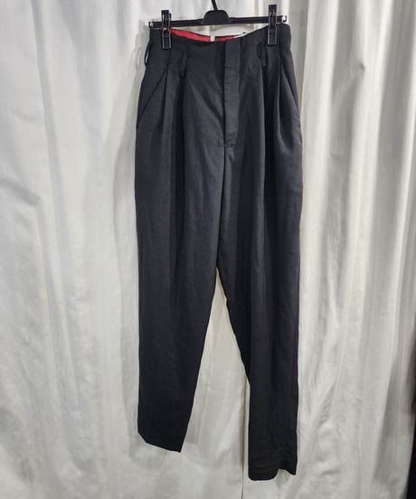 SAMPLE Y's yohji yamamoto 黒 テーパードパンツ （YK-P40-130）