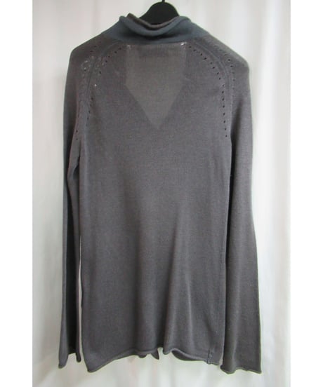 09ss yohji yamamoto +noir 変形襟デザインカーディガン NV-K02-480