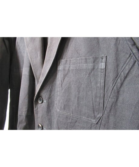94ss yohji yamamoto pour homme vintage グレー パチポケットデザイン コットンジャケット（HT-J81-005）