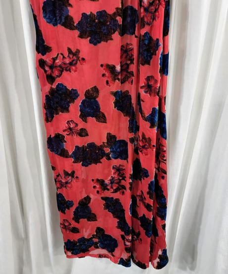 1997ss yohji yamamoto femme シルク ジャガードvintage スカート (FU-S02-552)