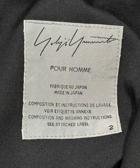 2013AW yohji yamamoto pour homme フーテッドコート（HQ-C13-100）