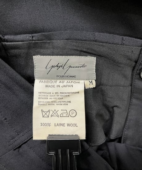 1980's yohji yamamoto pour homme 3タックパンツ（H-P-037xxx）
