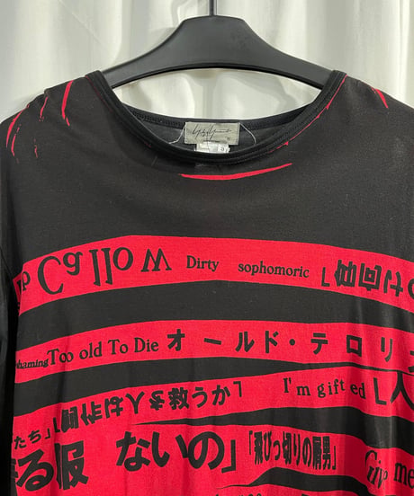 yohji yamamoto pour homme カットソー（H-T-096xxx）
