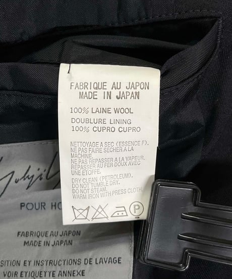 2007SS yohji yamamoto pour homme ギャザー 3釦ジャケット（HT-J27-100）