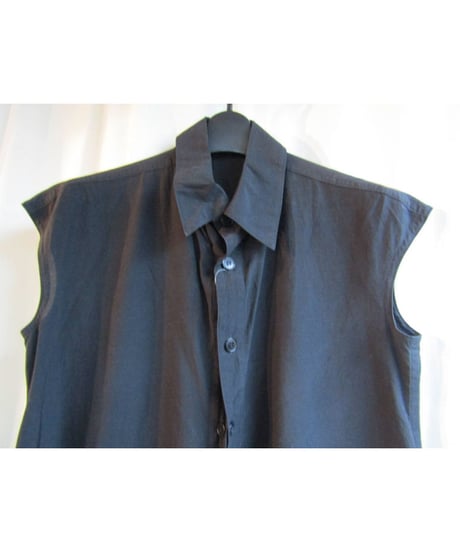 Y's yohji yamamoto ノースリーブフロントデザインアシメトリーブラウス YM-B23-216