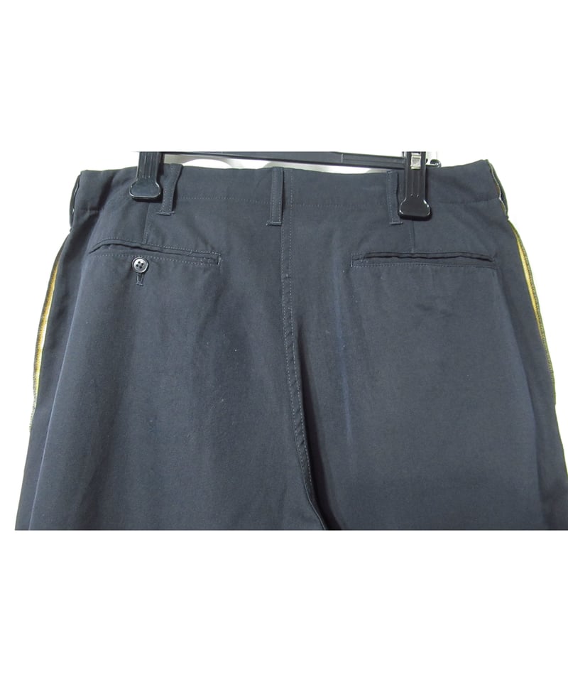 Y's for men yohji yamamoto 紺 サイドデザイン テパードパンツ Y's for men yohji yamamoto 紺 サイドデザイン テパードパンツ