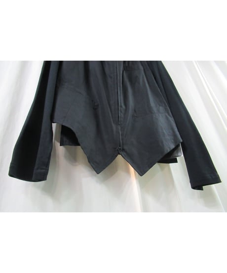 未使用 yohji yamamoto POUR HOMME スリーブ切替え スイングトップブラウス（HO-Y03-807）