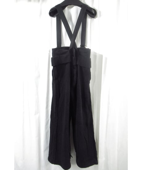 Y’s yohji yamamoto 切替えデザイン ワイドサロペットパンツ（YJ-T78-193）