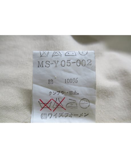 Y’s for men yohji yamamoto ライトベージュ パッチポケットデザイン コットンブルゾン（MS-Y05-002）