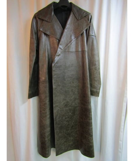 Y's yohji yamamoto レザー切替ロングコート YG-C10-700